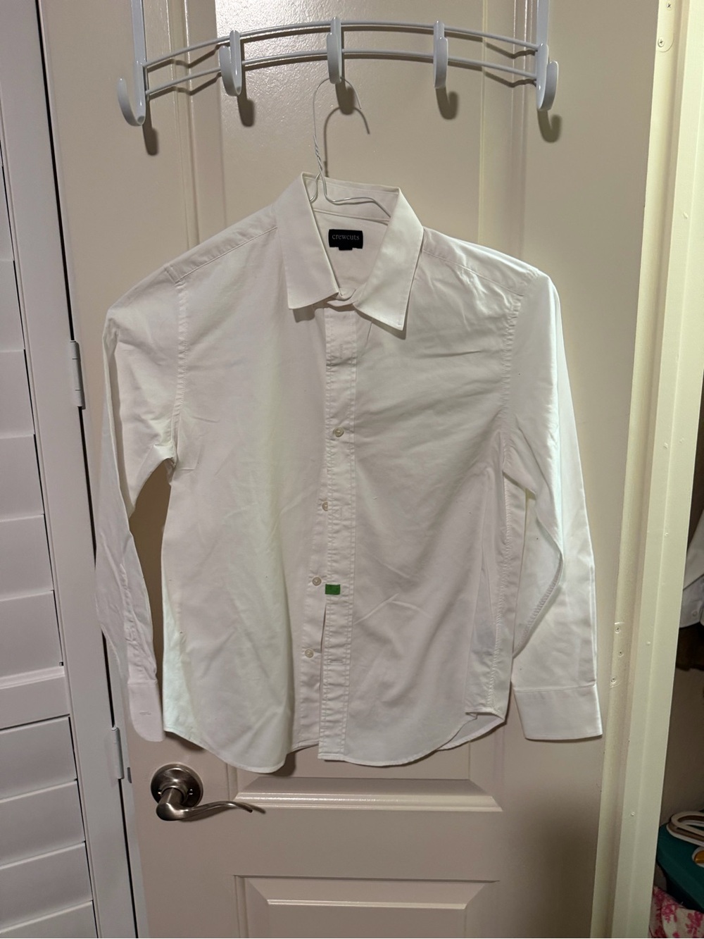 Crewcuts White Button-Down Dress Shirt for Kids